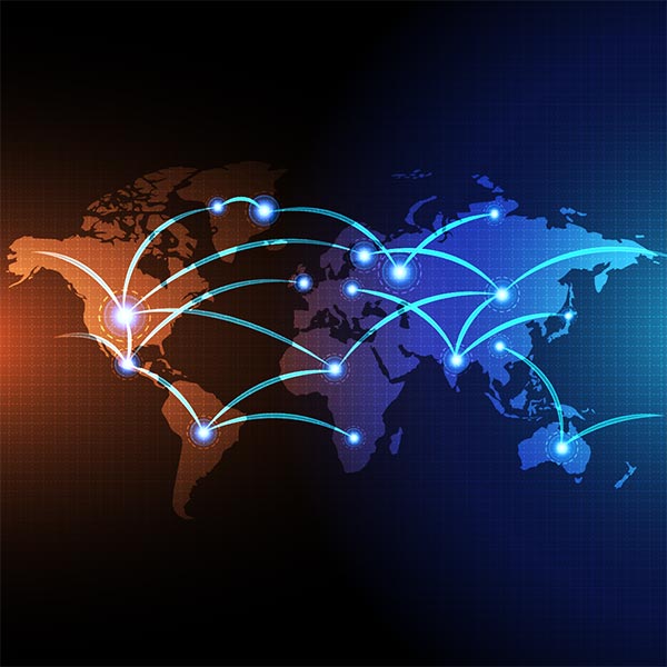 通讯网络全球化